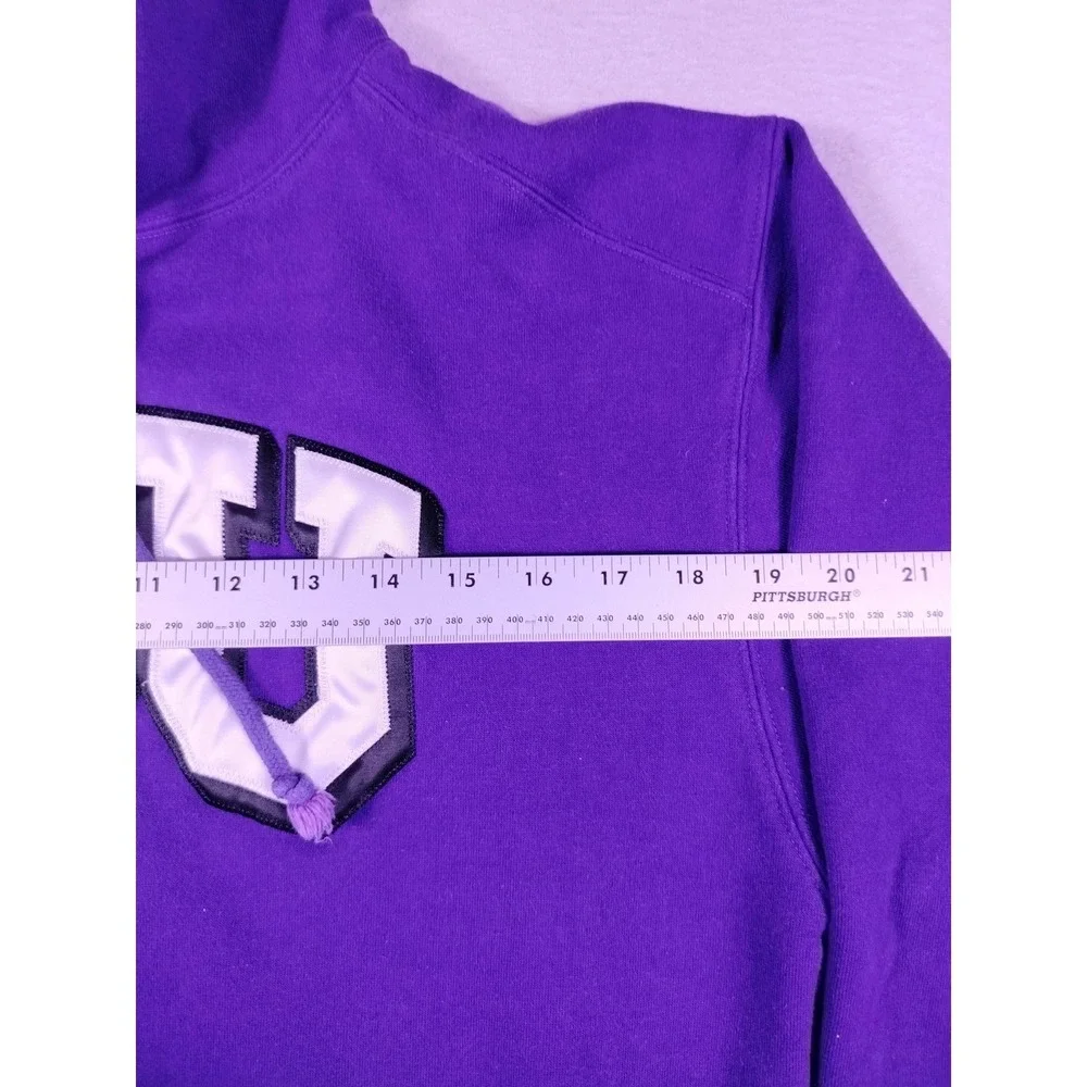 TCU Horned Frogs Hoodie Mens Medium Purple Badger Sport Fleece NCAA Embroidered